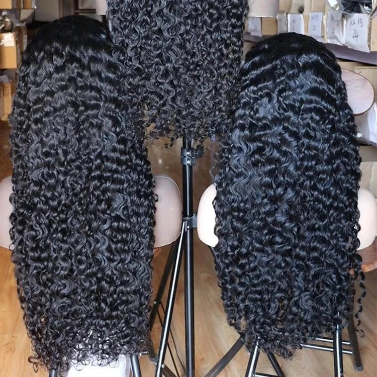 Hot Raw Vietnamese Human Hair Cuticle Aligned Burmese Curly Transparent 13x4 Lace frontal Wig