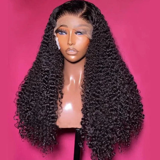 Hot Raw Vietnamese Human Hair Cuticle Aligned Burmese Curly Transparent 13x4 Lace frontal Wig