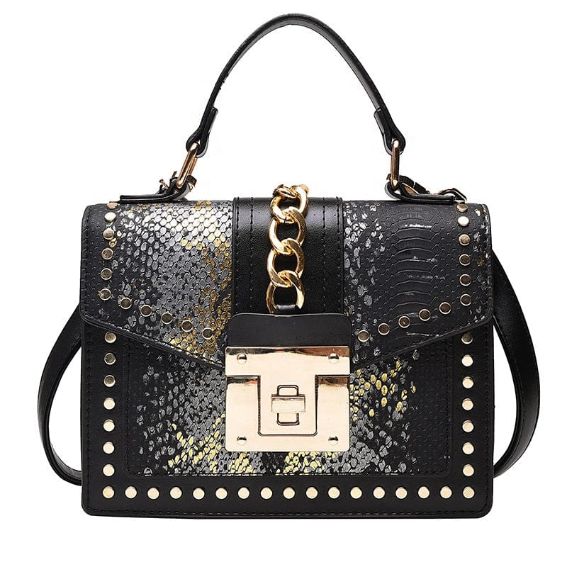 Hot Sale Cheap Purse and Handbags Rivet Women Ladies Shoulder Crossbody Handbags