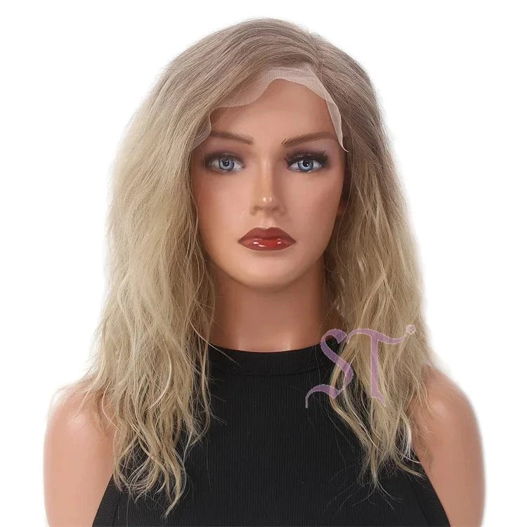 Hot Sale High Quality Yaki Short Bob HD Synthetic Hair Wigs Lace Front Wig