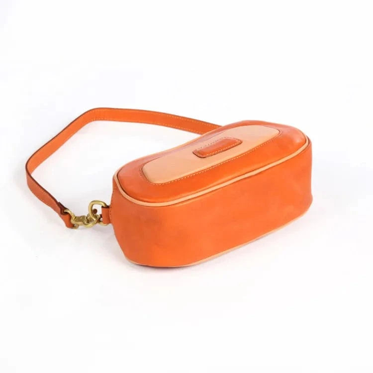 Hot Sale Korean Style Genuine Leather Underarm Bag For Women High-Grade Vintage Leather Crossbody Bag Underarm Bag