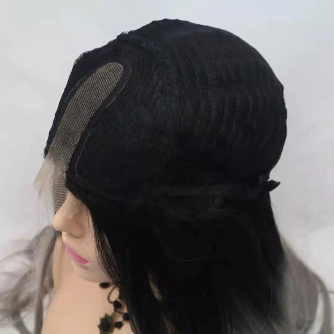 Hot Sale Long Straight Hair Extension Wigs Ombre Heat Resistant Full Cheap Woman Synthetic Hair Wig With Lace Front