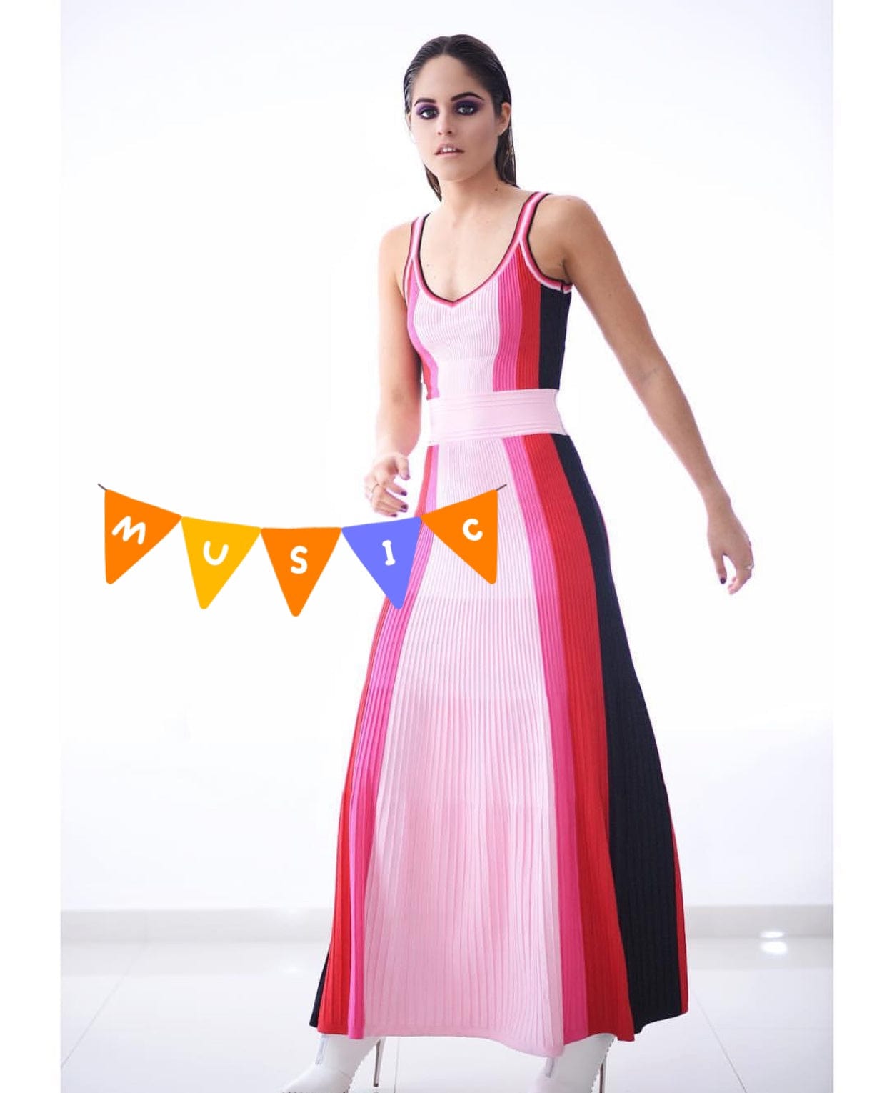 Hot Sale On Amazon Elegant Lady Rayon Bandage Midi Party Evening Dress Women