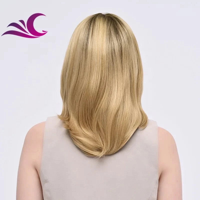 Hot Sale Short Bob Dark Root Orange Ginger Colorful Wigs Future Japanese Fiber Synthetic  Lace Short Synthetic Wigs