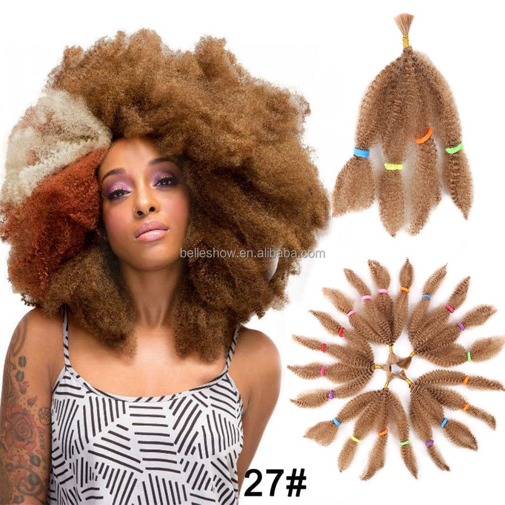 Hot sell Marley Afro Twist Synthetic Braiding HairSmall marley hair Afro Kinky Marley Braids