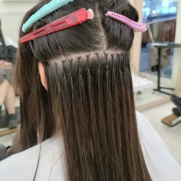 hot sell newest product No Harm On The Original Hair Cuticle Aligned One Cotton Thread Two I-Tip Korea Twins Hair Extension