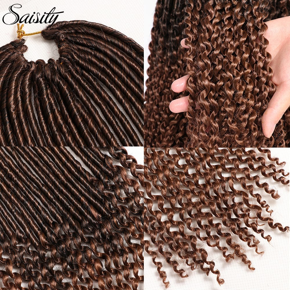 Hot sell wholesale 18inch crochet hair extensions Afro braids for woman  straight goddess faux locs