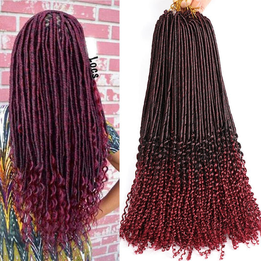 Hot sell wholesale 18inch crochet hair extensions Afro braids for woman  straight goddess faux locs
