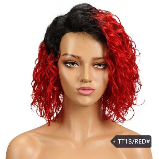 Hot Selling Brazilian Virgin Remy Short Afro Kinky T Part Lace Wig 100% Human Hair Wigs With Baby Hair How Shine Hair Wig
