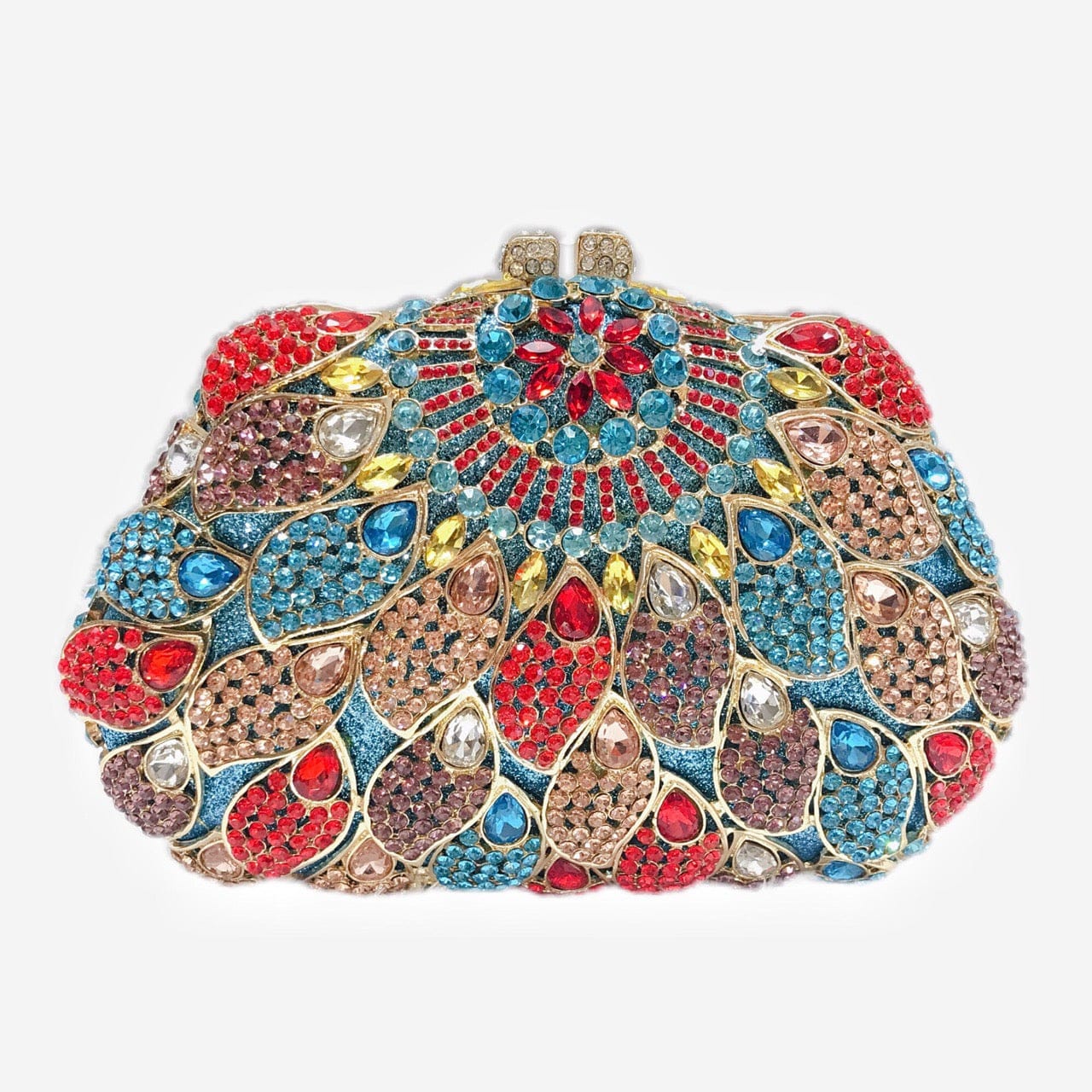 Hot Selling Glamorous Sparkling Rhinestone Clutches Bling Crystal Evening Party Clutch Handbag Purse for Women