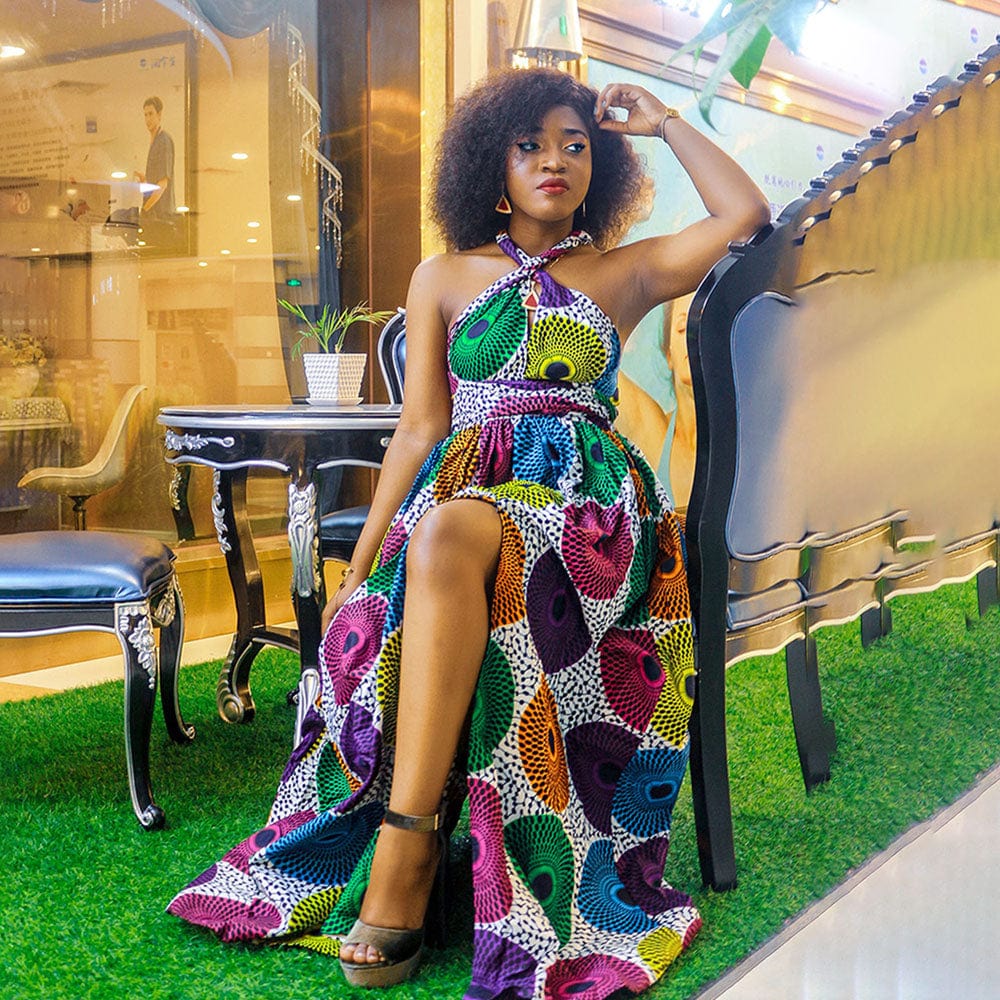 Hot Selling Infinity Design ankara Print African Print Women Dress afr ...