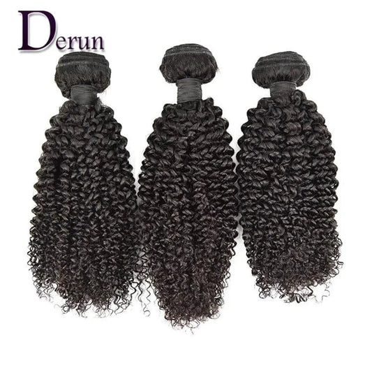 Hot Selling Qingdao Derun Brazilian Hair One donor Virgin Hair Cuticle Aligned kinky curly  Human Hair