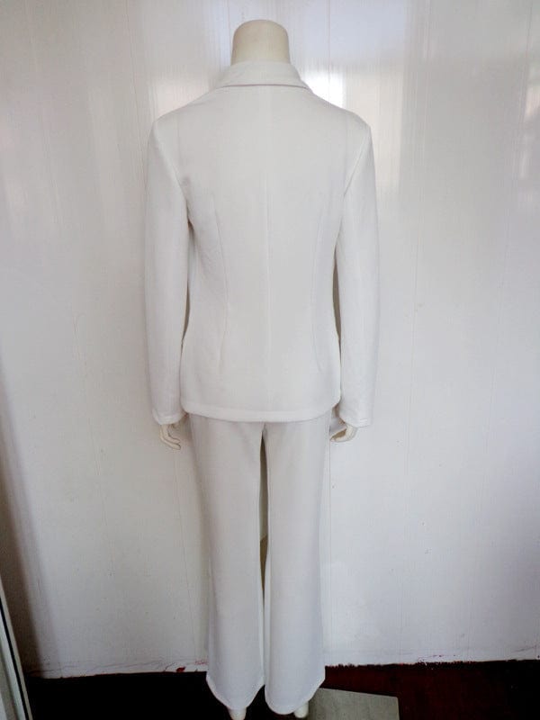 Hot selling Sexy Blazer and Pants Two Pcs Set Bow Ladies Elegant Female Formal Women Suits Jumpsuit For Ladies