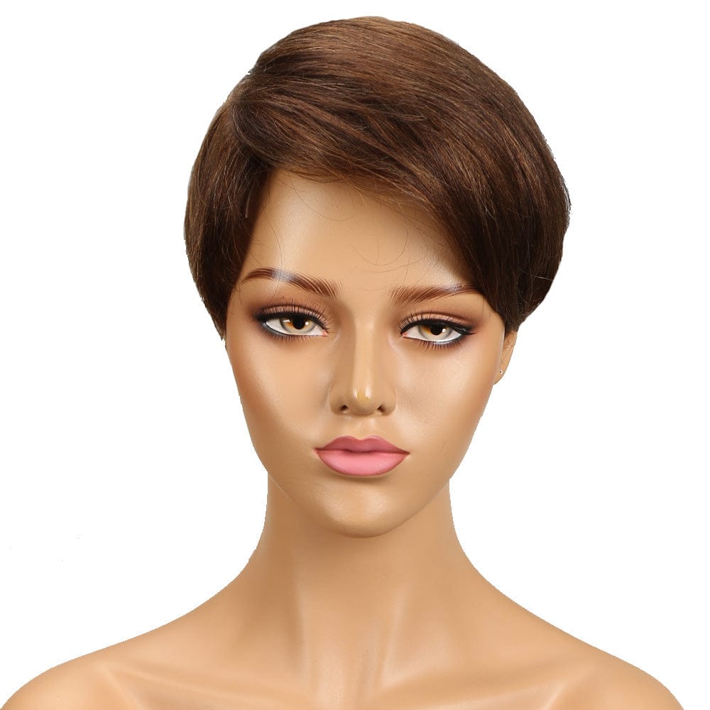 Human hair wigs cuticle aligned straight brazilian short silicone cap 10a virgin highlights pink loose curl/wave human hair wig