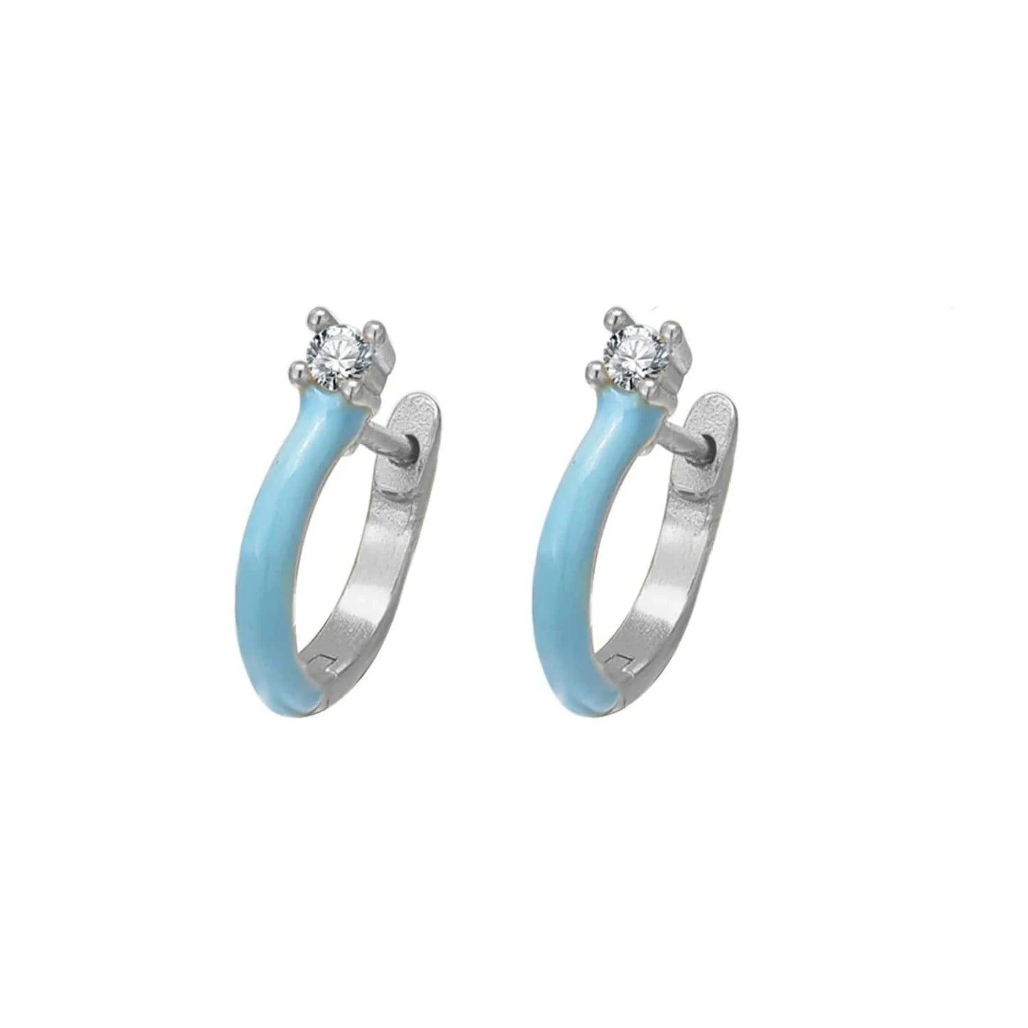 HY-E0364 Silver fashion jewelry 925 silver earrings jewelry 18K gold plated sterling silver  hoop earrings for women