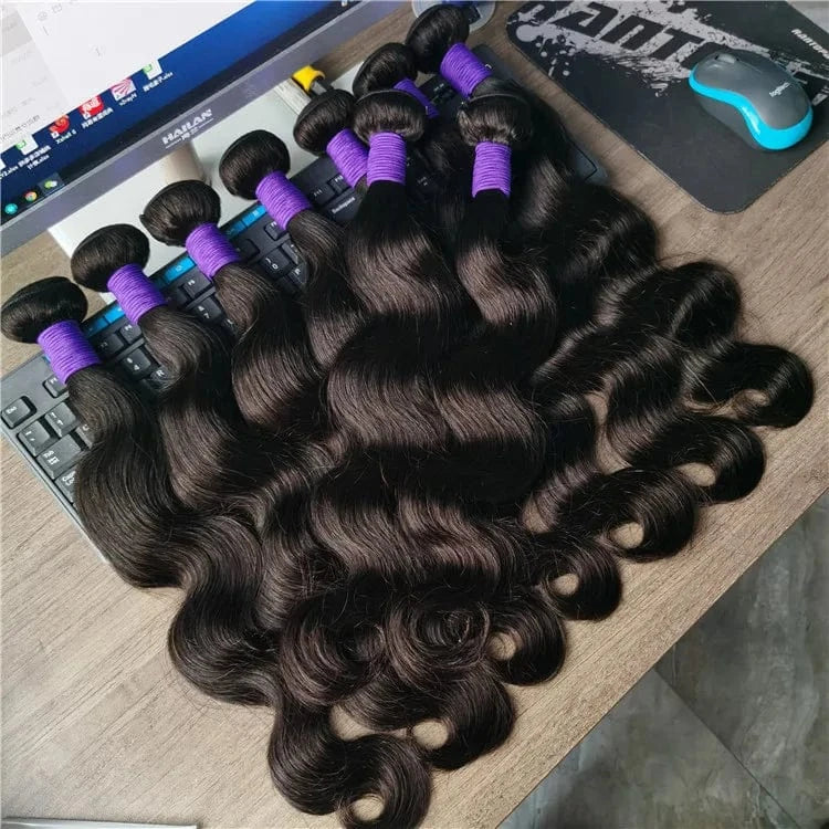 India Original Milky Long Human Hair Weft Bundles 28 Inch Wet And Wavy Raw Cuticle Aligned Virgin Hair Bundle