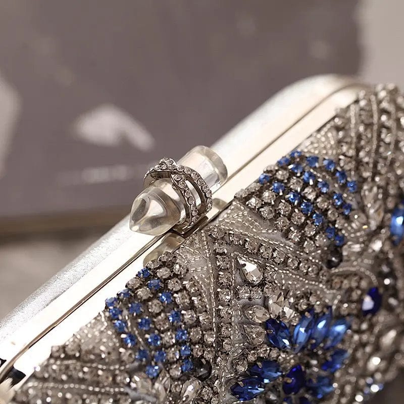 India Style Bling Beaded Diamond Fashion Evening Bags Beaded Sequins Handmade Clutch Ladies Rhinestone Crystal Wedding Bags