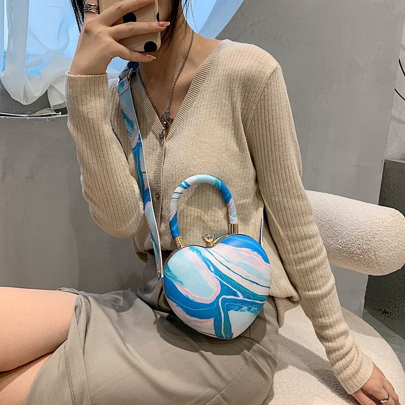 Ins Fashion Acrylic Heart Shaped Bags Purses 2022 Ladies Crossbody Purses and Handbags For Women Luxury