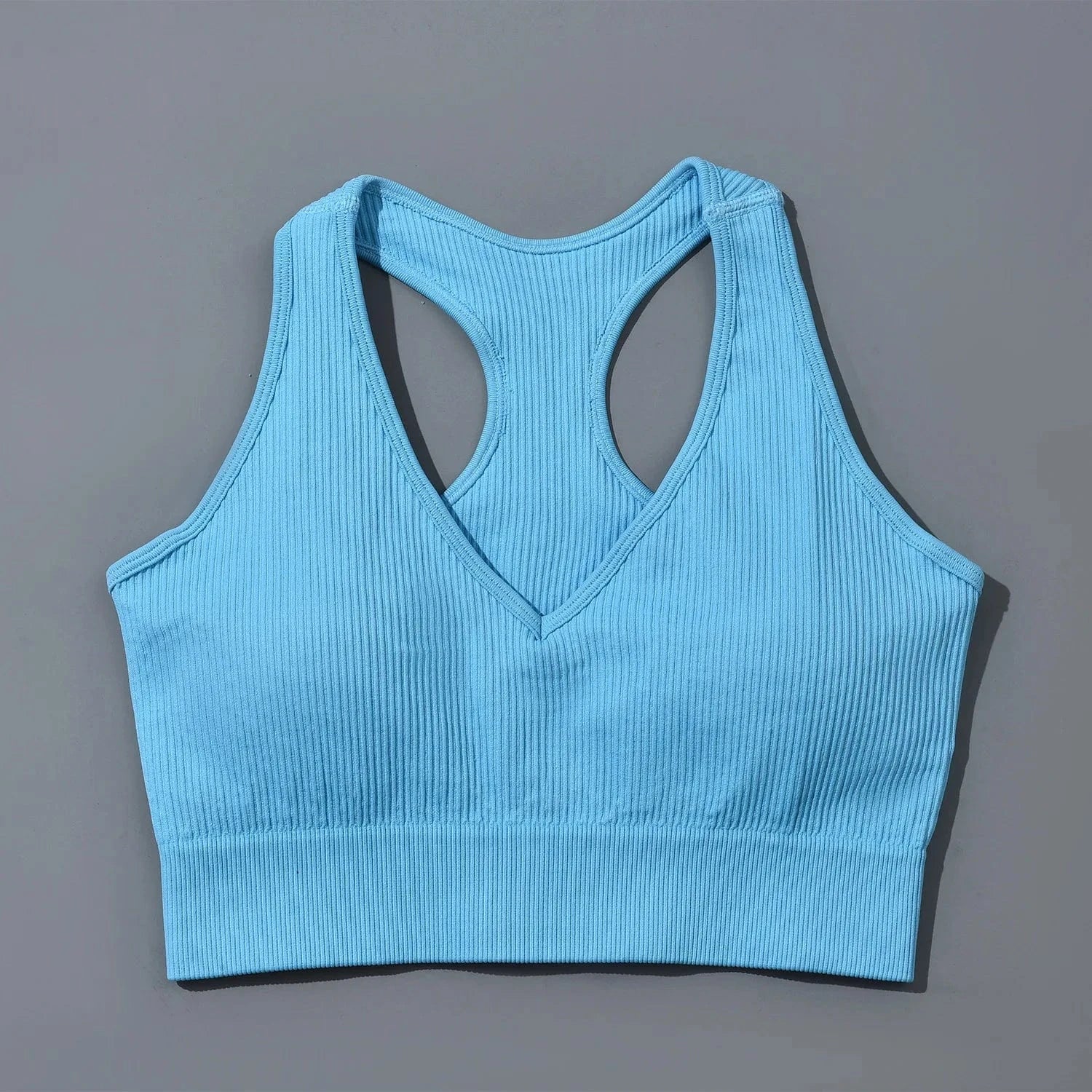 INS Hot Custom V Neck Bra Breathable Legging Set Gym Active Yoga Fitness Workout Seamless Women Sets