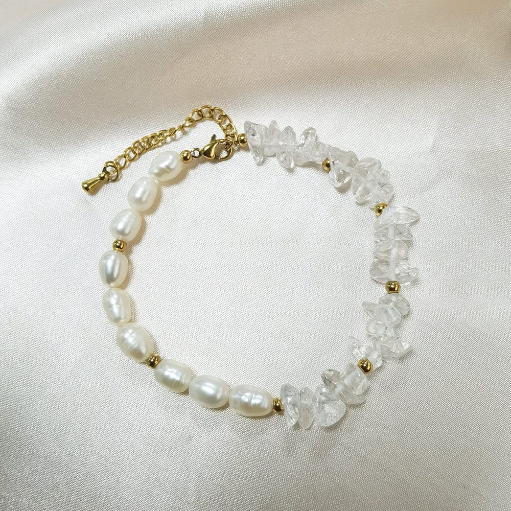 IVIAPRO Jewelry New Arrival Hand Made Pearl And Crystal Bracelets For Women