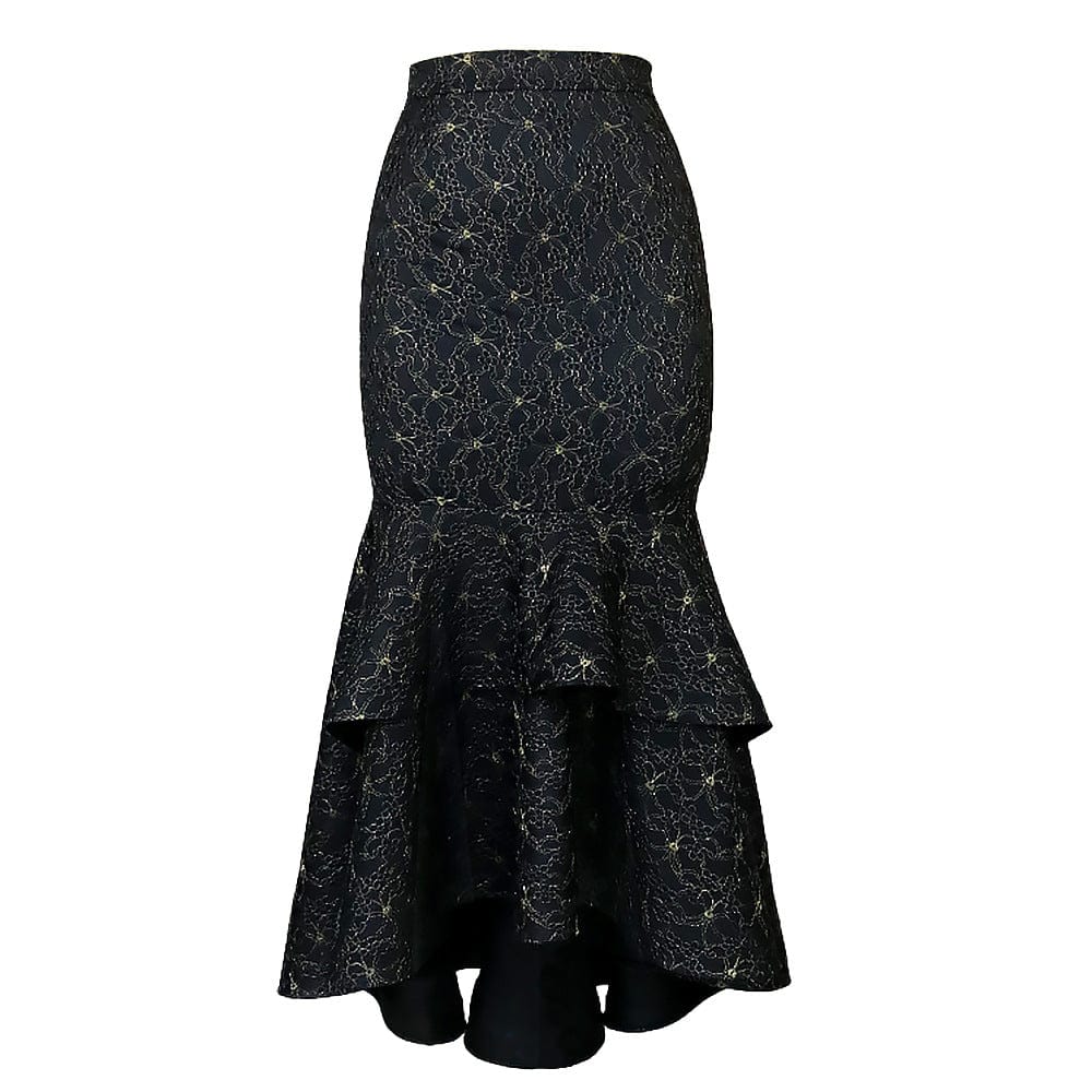 J&H 2023 new arrivals hot sale 4xl plus size dress fashion latest design slim fit high quality tulle skirt for party wears