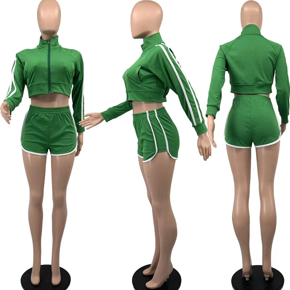 J&H 2023 new trendy Hooded fleece zipper clothing 2 piece set women New York Met sexy casual fall outfits