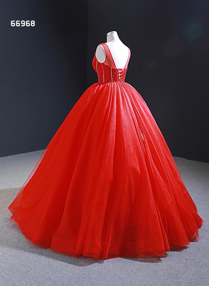 Jancember RSM66968 red prom heavy beaded elegant women cheap celebrity evening dresses