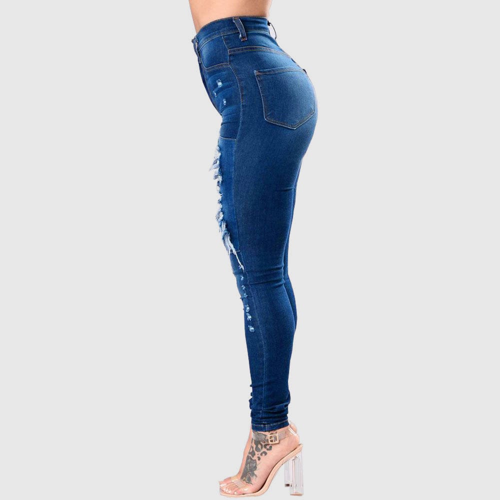 jeans 10702-MX23 latest tight pockets long plus size women jean pant sehe fashion