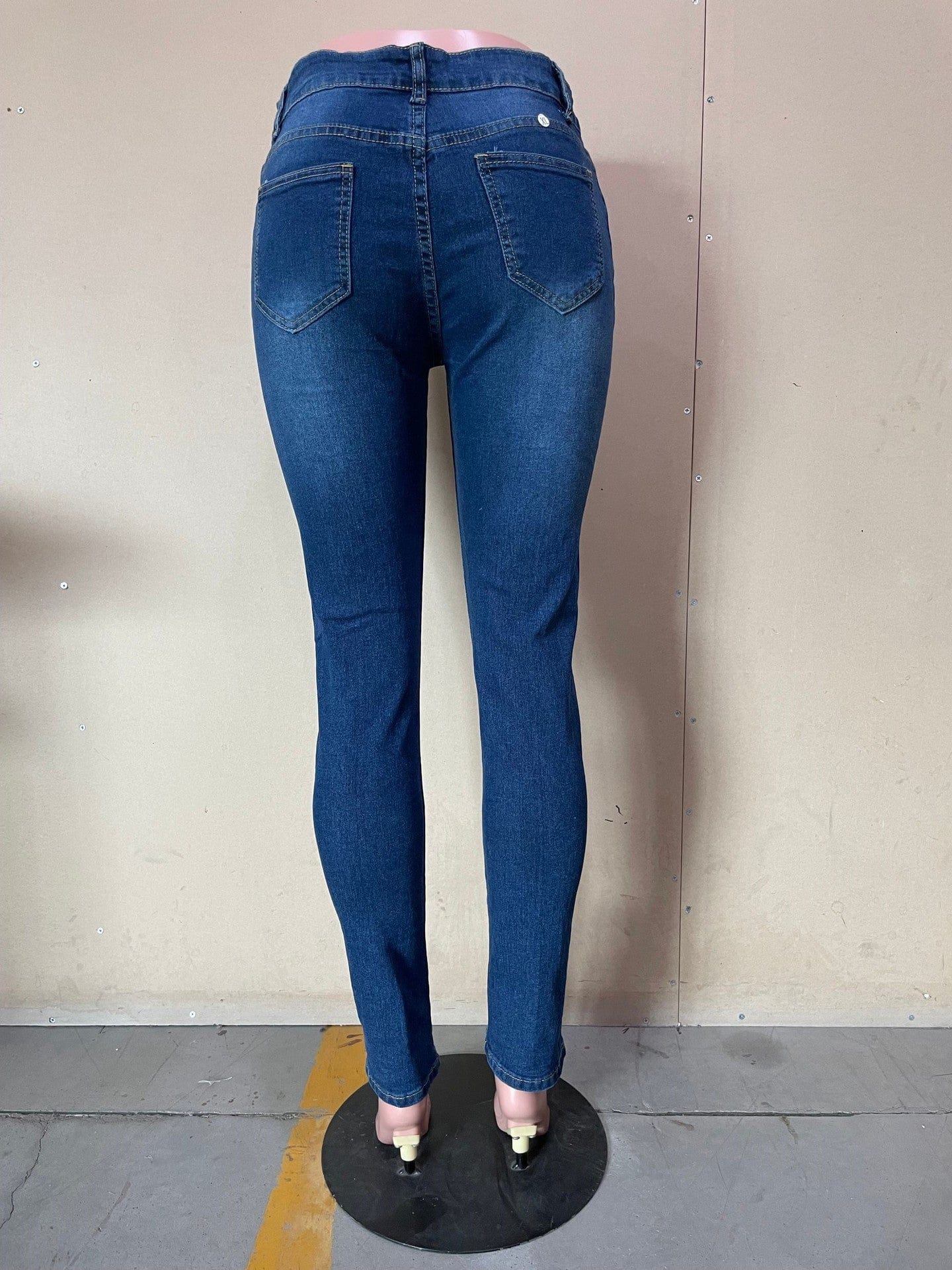 jeans 10702-MX23 latest tight pockets long plus size women jean pant sehe fashion