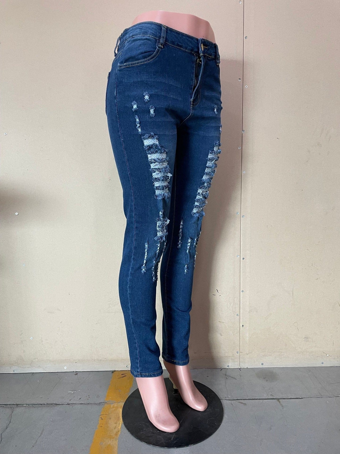 jeans 10702-MX23 latest tight pockets long plus size women jean pant sehe fashion