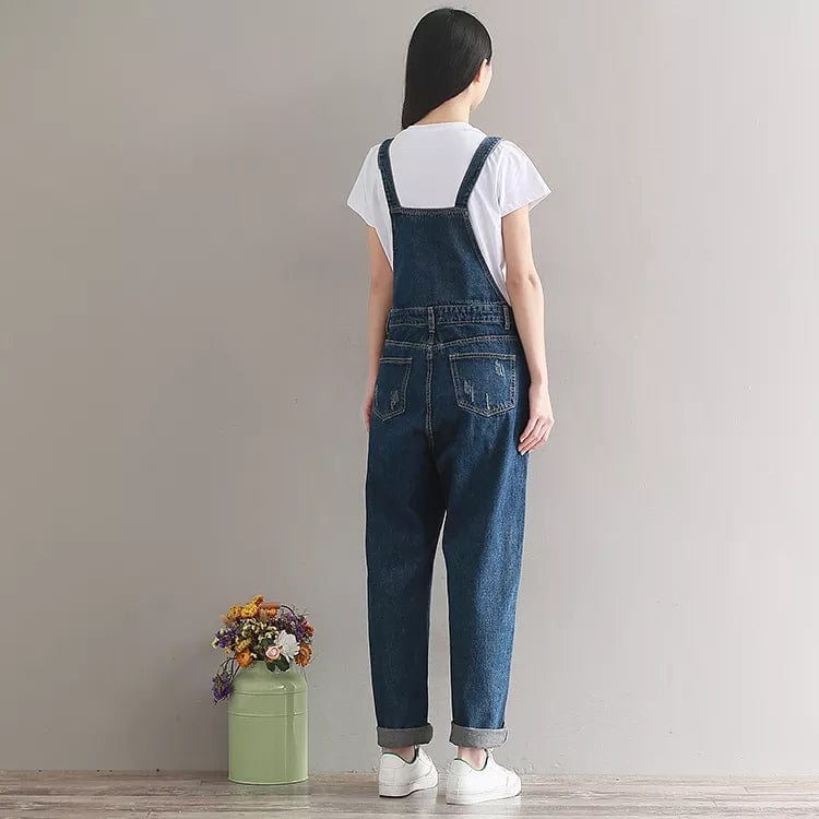 Jeans Women Jumpsuit Denim Jumpsuit Cargo Pants Casual Pants Vaqueros Basic Jeans Wide Leg Jumpsuit Women