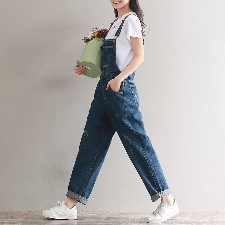 Jeans Women Jumpsuit Denim Jumpsuit Cargo Pants Casual Pants Vaqueros Basic Jeans Wide Leg Jumpsuit Women