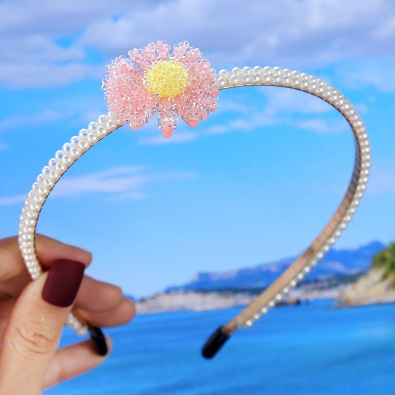 Jepit Rambut Hair Accessories Haar Band Women Korean Simple Braided Pearl Girls Wedding Party Simulated Pearls Hair Band