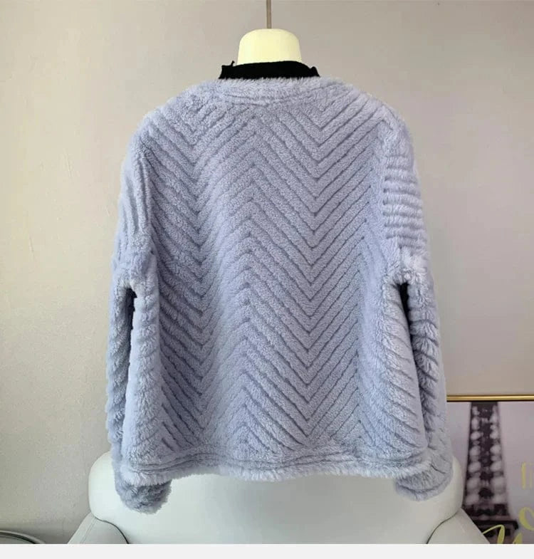 JT3281 Lady Girl Lamb Wool Fur Short Warm Coats Female Women Sheep Shearling Youth Overcoat Jacket