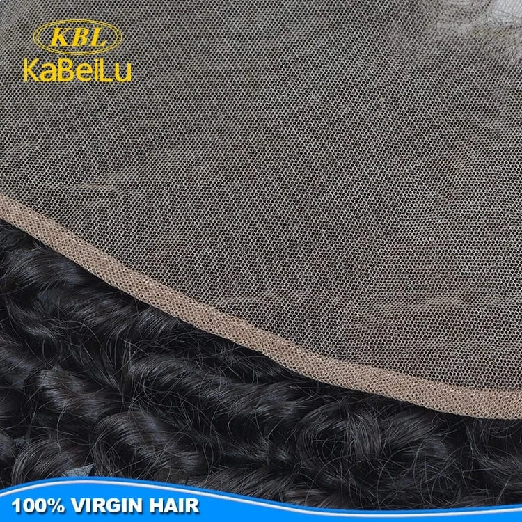 KBL Afro kinky curl human hair lace frontal piece,hair piece lace closure,top quality transparent lace frontal virgin hair