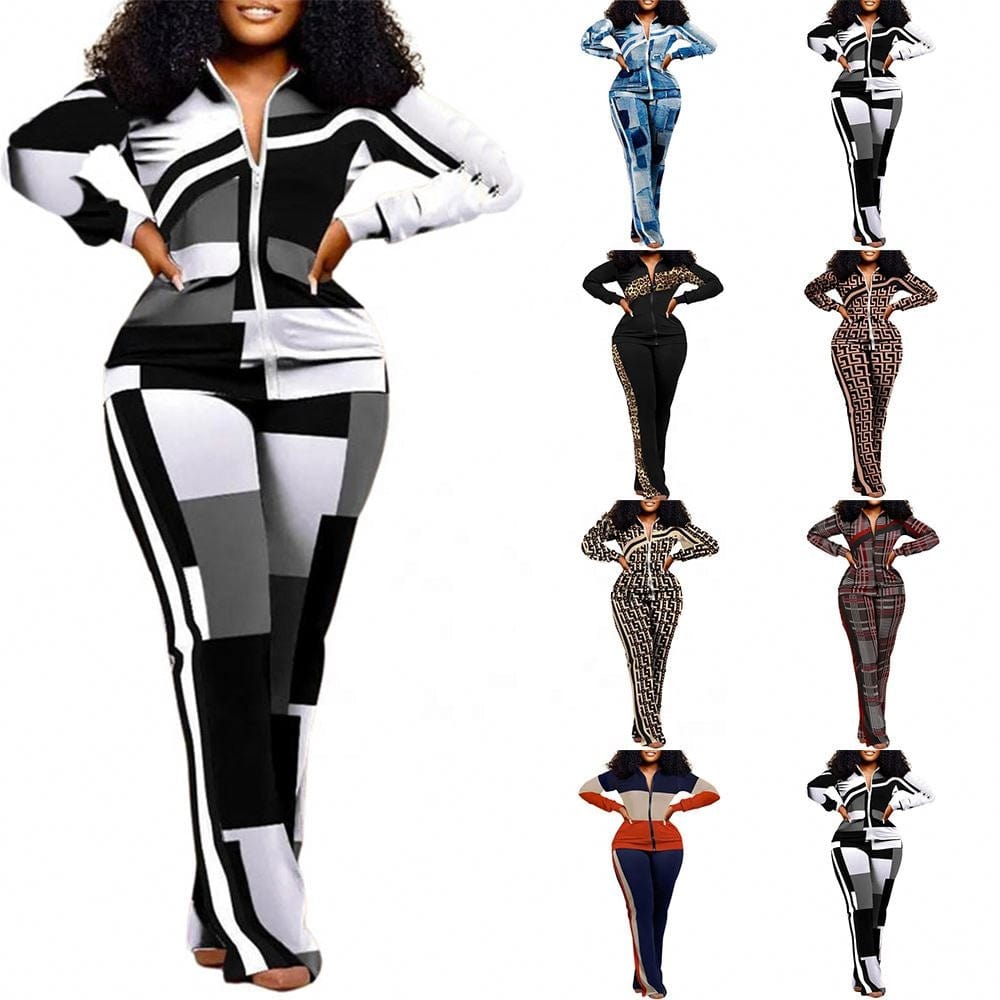 kc Printed Fashion women's clothing 2-piece set new