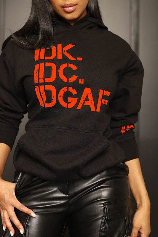 kc Printed Hooded casual loose sweater women s to 5xl