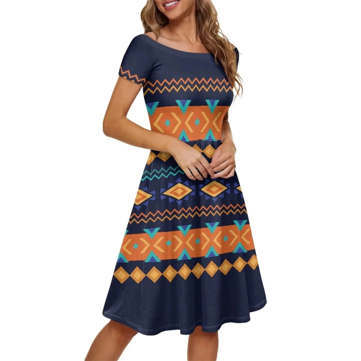 Khaki African Art Women's Vintage Ruffle Floral Flared A Line Swing Casual Cocktail Girls Party Dress for Women Evening Elegance