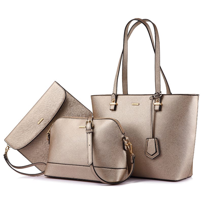 KHAKI LOVEVOOK & REALER female large tote shoulder handbag laptop bags leather women briefcase.