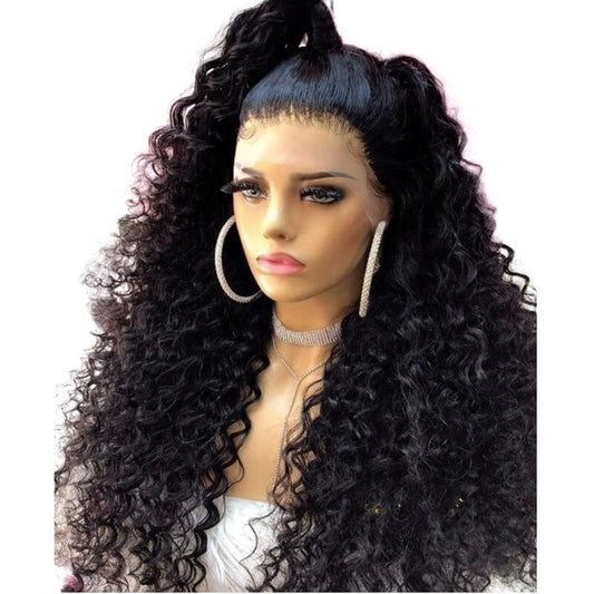 kinky curl hd full lace human hair wigs for black women 360 hd lace wig for black women boutique wig vendor