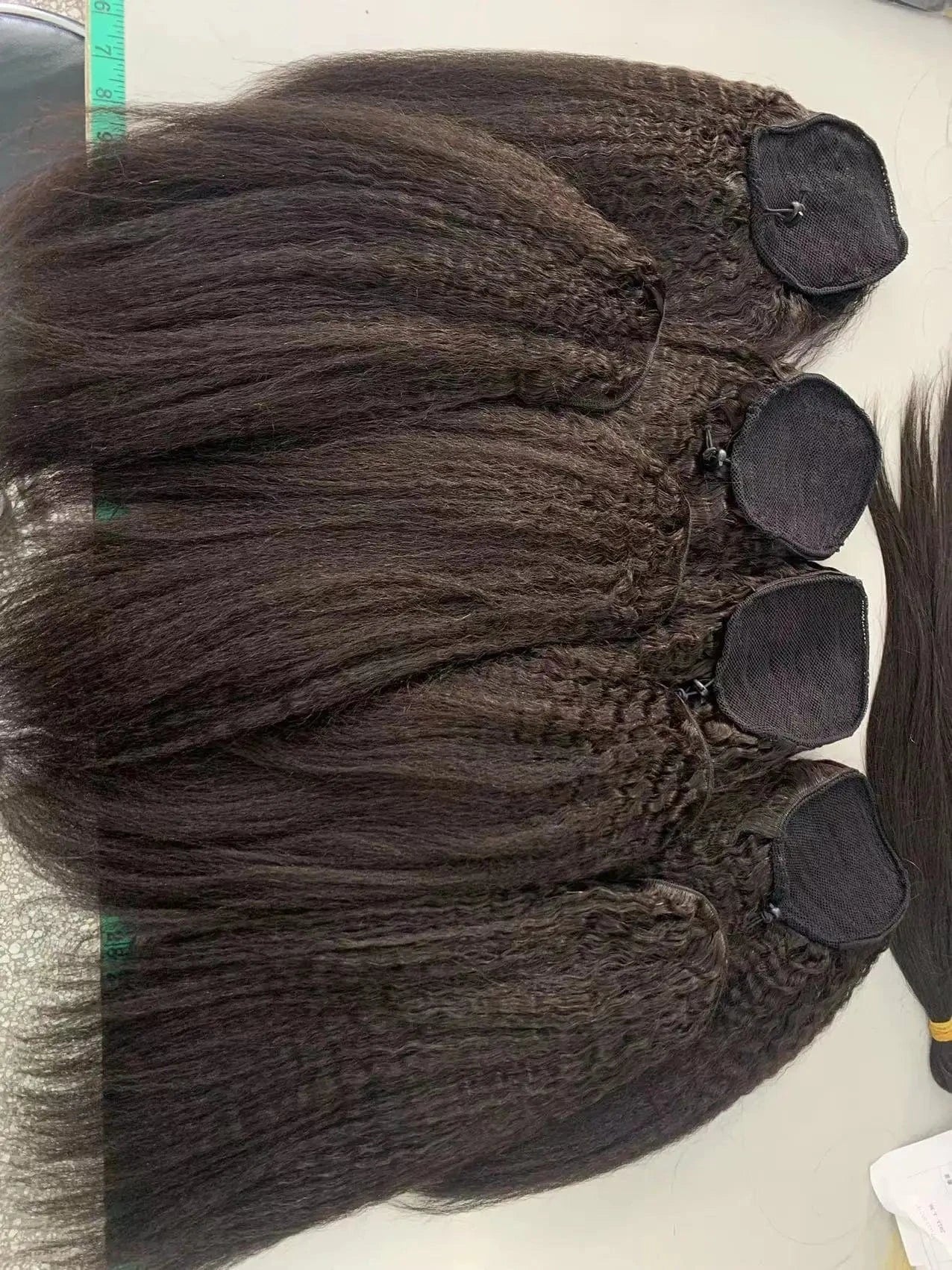 Kinky Straight Drawstring Ponytails for Women Kinky Ponytail human hair Clips in Ponytail Extension