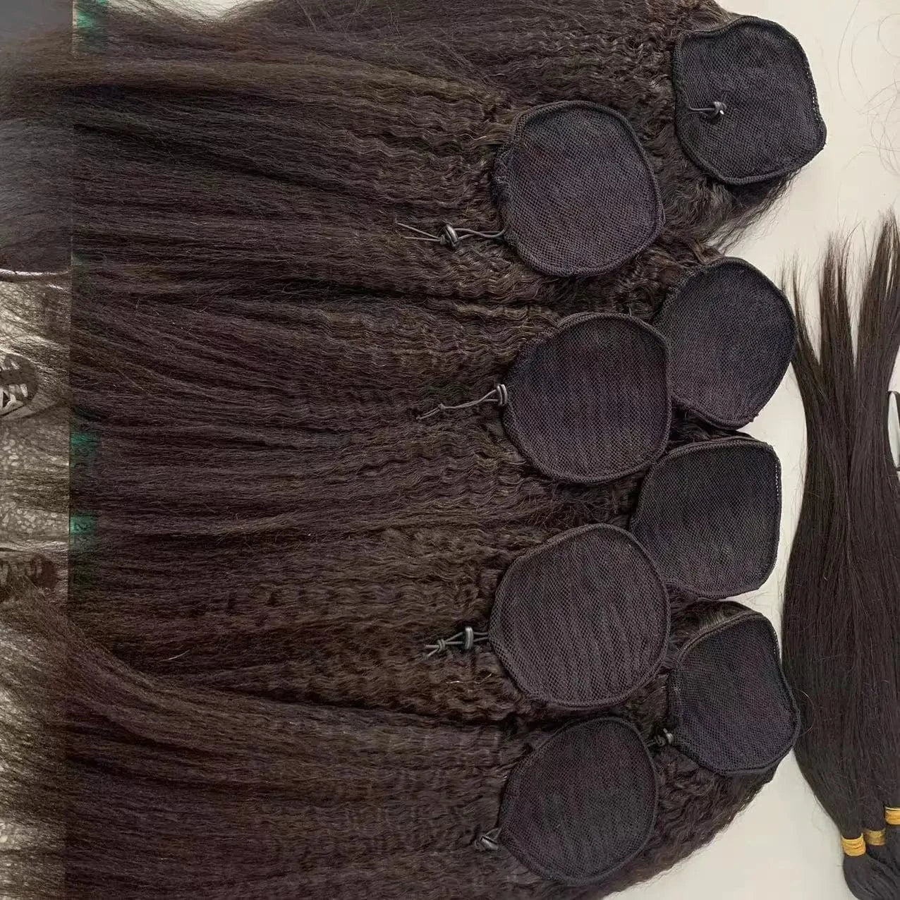 Kinky Straight Drawstring Ponytails for Women Kinky Ponytail human hair Clips in Ponytail Extension