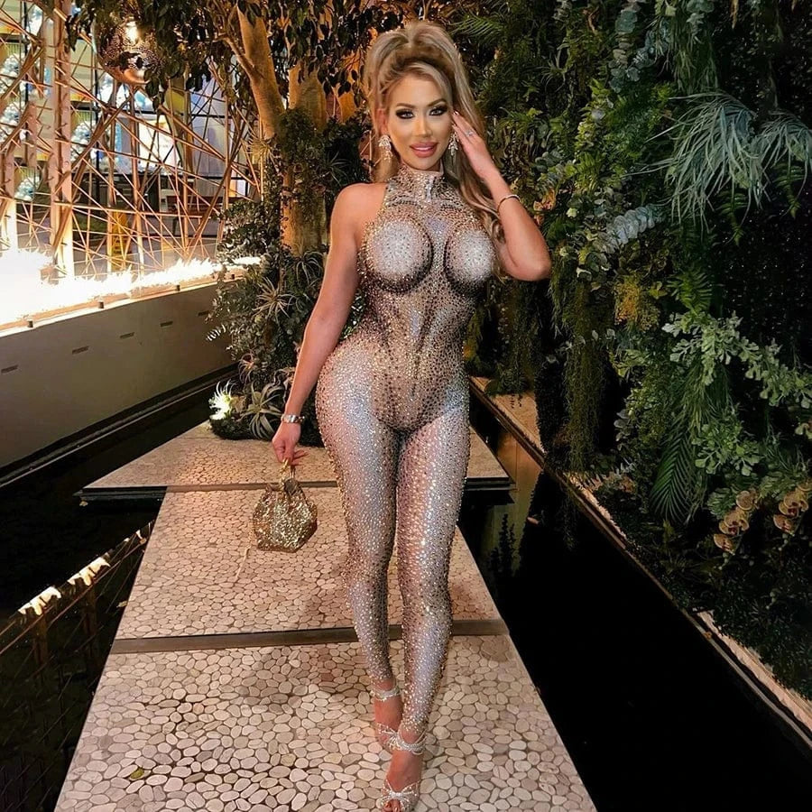 Kliou K23Q41242 New Summer Women Printed Jumpsuit Sleeveless Ladies Jumpsuit Daily Casual Bandage jumpsuit