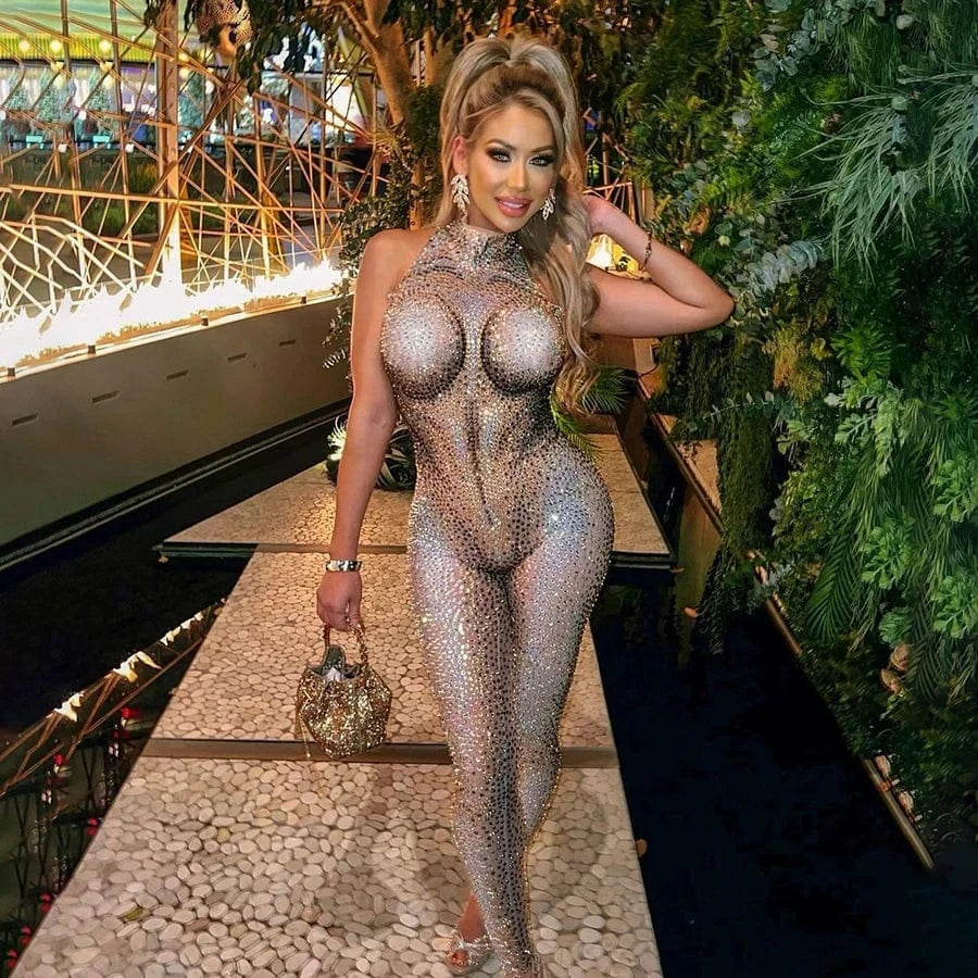 Kliou K23Q41242 New Summer Women Printed Jumpsuit Sleeveless Ladies Jumpsuit Daily Casual Bandage jumpsuit