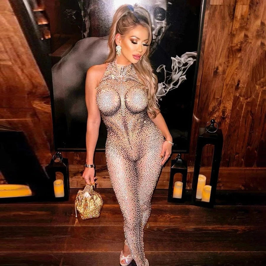 Kliou K23Q41242 New Summer Women Printed Jumpsuit Sleeveless Ladies Jumpsuit Daily Casual Bandage jumpsuit