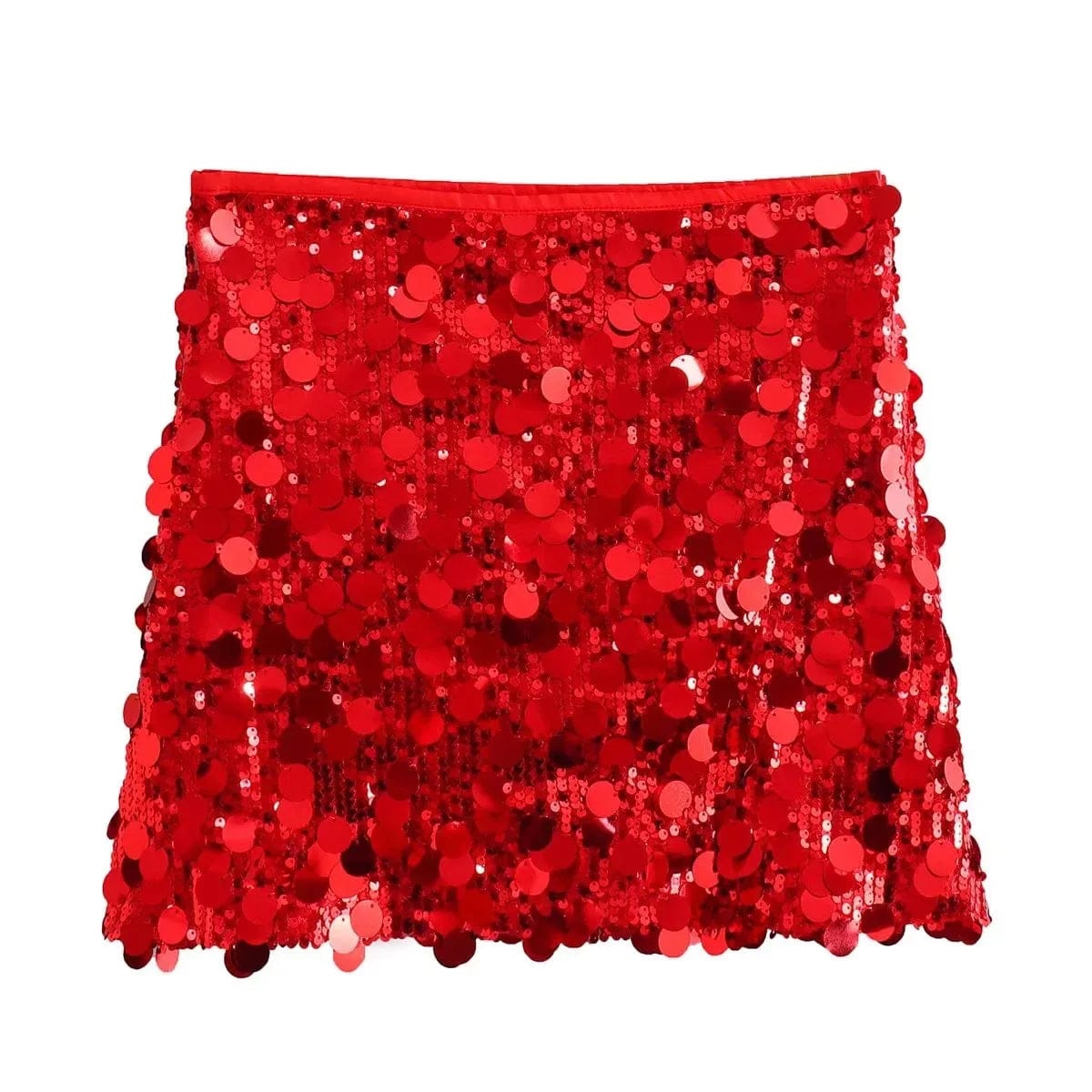 L / 05# OUDINA American Style Club Party Bling Shiny Mini Sexy Skirt Sequin Skirts For Women