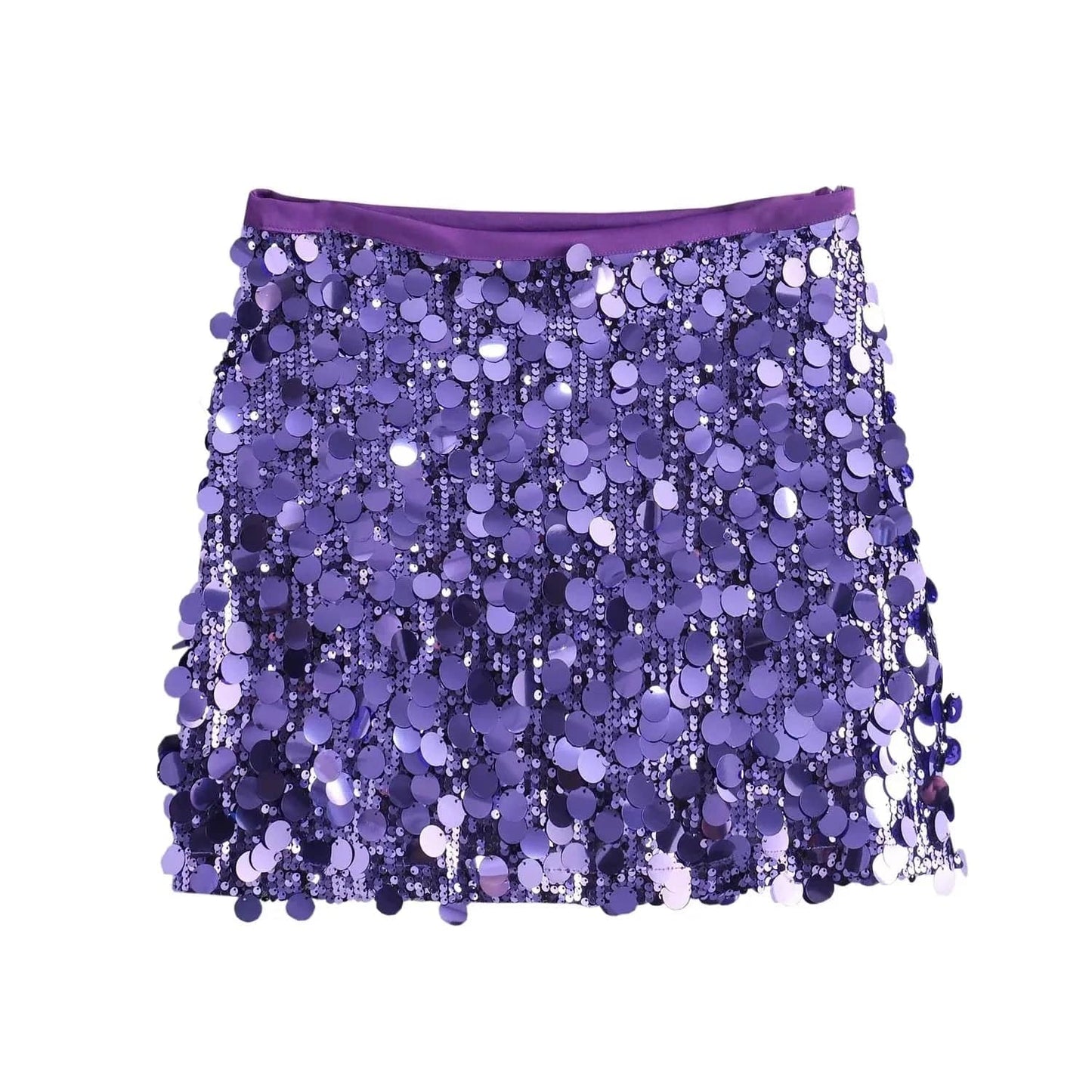 L / 07# OUDINA American Style Club Party Bling Shiny Mini Sexy Skirt Sequin Skirts For Women