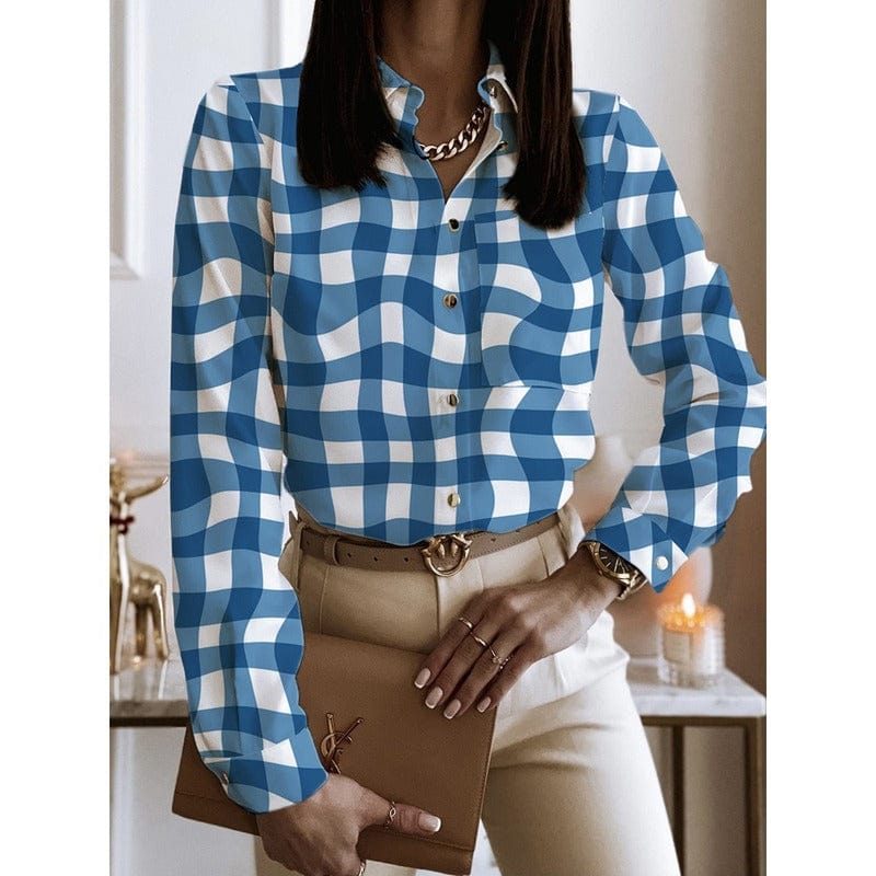 L / 6 2023 Women Ladies Fashion Blouse Spring Autumn Long Sleeve Lady Office Work Shirts Tops Casual Elegant Blouses