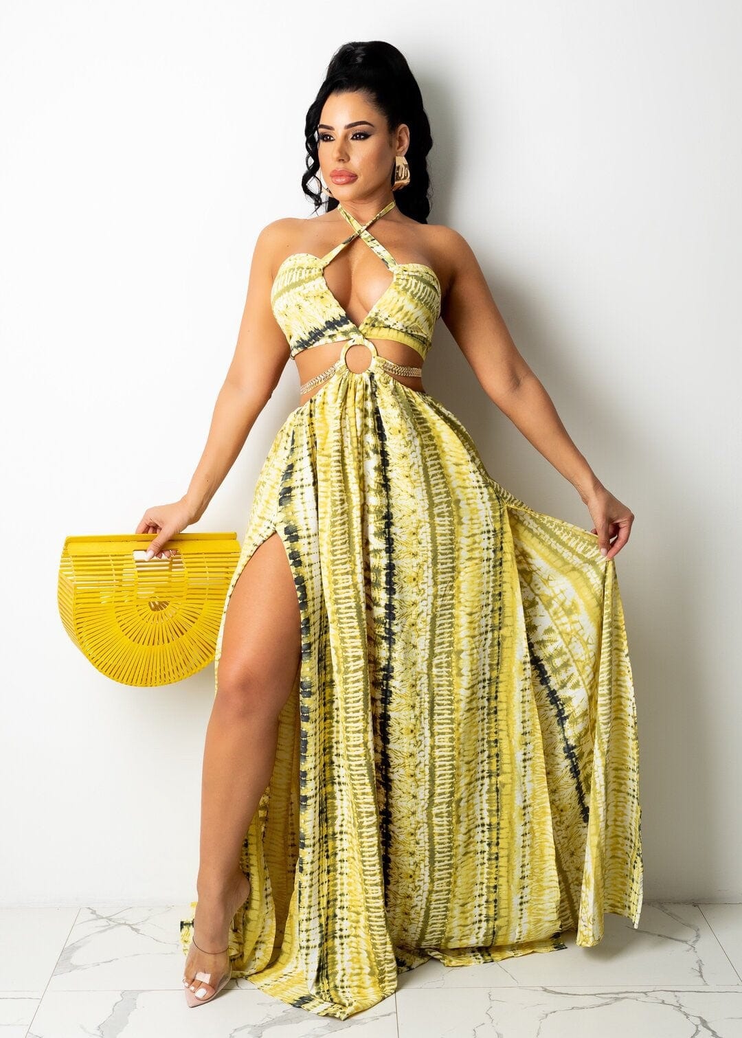 L / 6# Summer Korean Floral Dress Chiffon Women Floral Maxi Dresses Summer One Shoulder Chiffon Korean Dress Floral