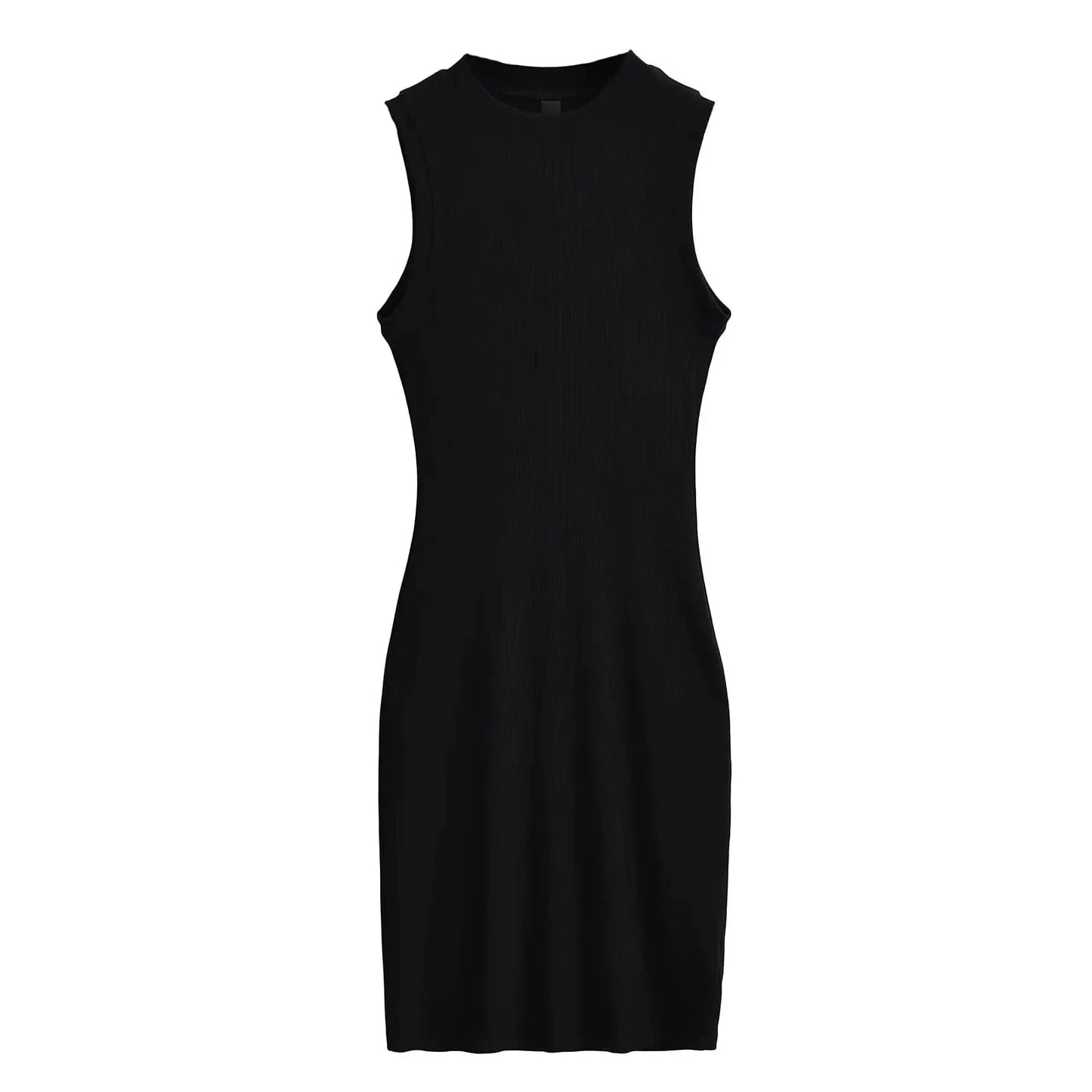 L / Black 2024 Custom Modal Cotton Rib Maxi Dress Women Clothes Ladies Lounge Sleeveless Dress Bodycon Casual Tank Top Dress